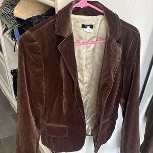 J. Crew Women's Chocolate Velvet Blazer